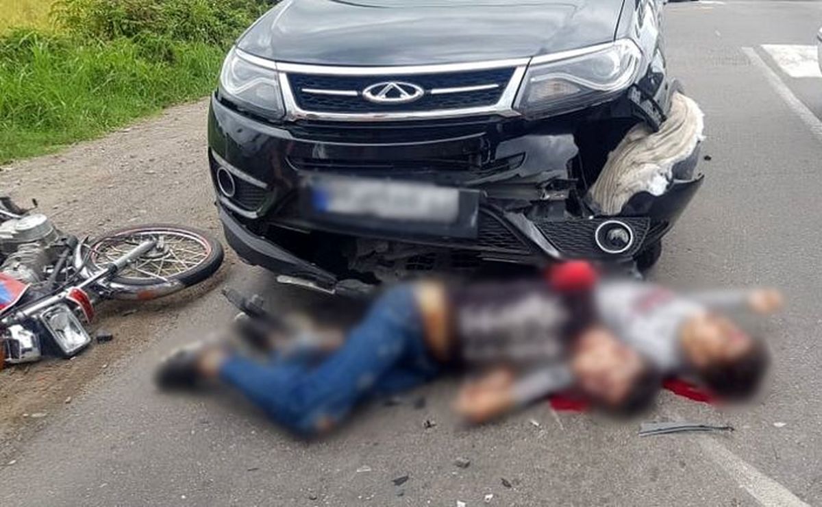 2 کشته بر اثر برخورد موتورسیکلت با خودروی سواری