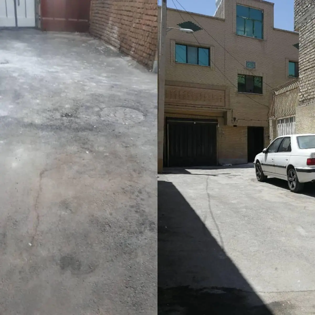 آبگرفتگی کوچه های افشار غربی در بلوار آزادگان اصفهان در هنگام بارش باران / مشکلی که حالا دیگر وجود ندارد
