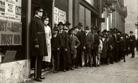 مقاومت در برابر ماسک از سال ۱۹۱۸ تا ۲۰۲۰