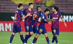 بارسلونا ۳ - ناپولی ۱ / صعود کاتالان‌ها به لطف درخشش دوباره مسی