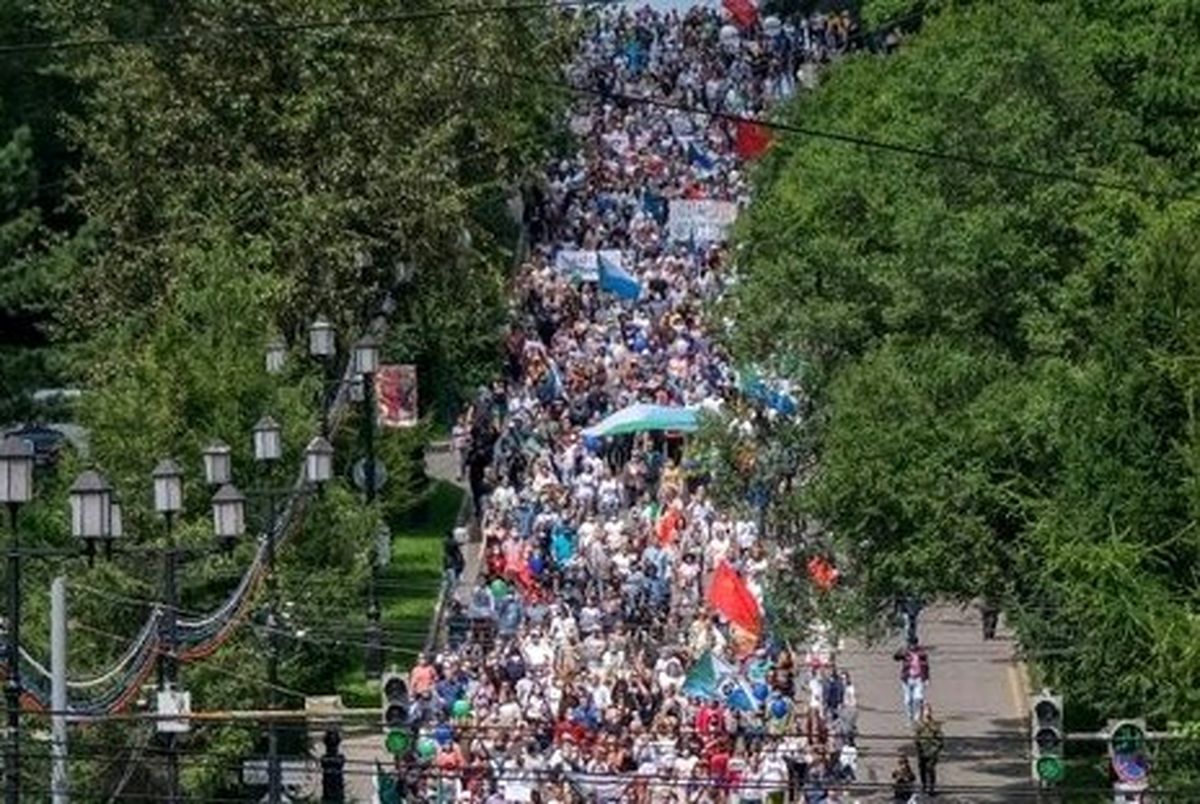 راهپیمایی ده‌ها هزار نفری علیه کرملین در خاباروفسک
