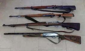 کشف ۴ قبضه سلاح شکاری غیرمجاز در لردگان