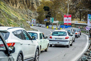ممنوعیت تردد انواع وسایل نقلیه سنگین در جاده هراز