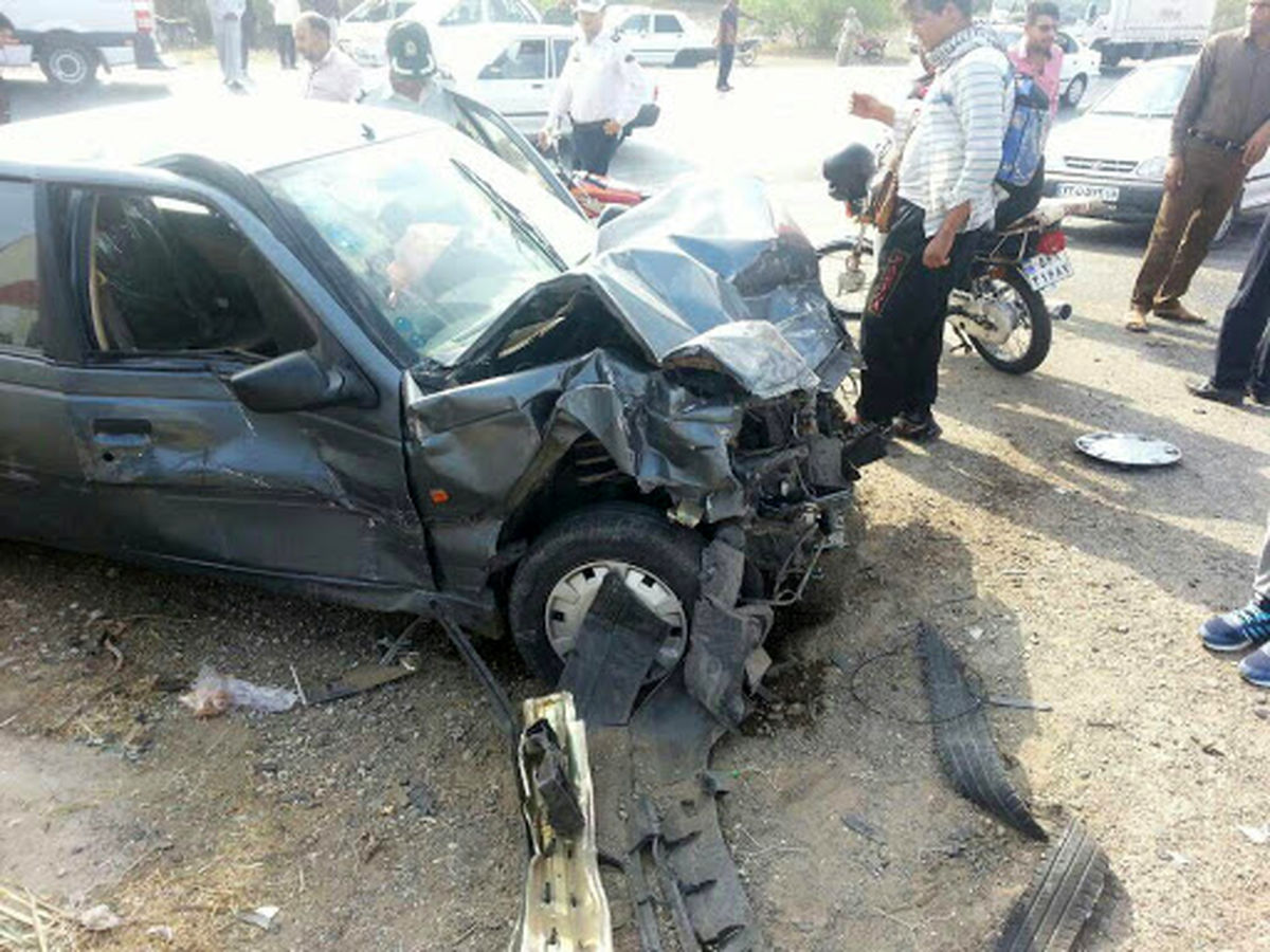 کشته و مجروح شدن ۶ نفر بر اثر برخورد دو پژو ۴۰۵