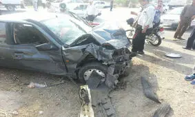 کشته و مجروح شدن ۶ نفر بر اثر برخورد دو پژو ۴۰۵