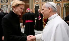 ستاره‌های هالیوود با پاپ دیدار کردند