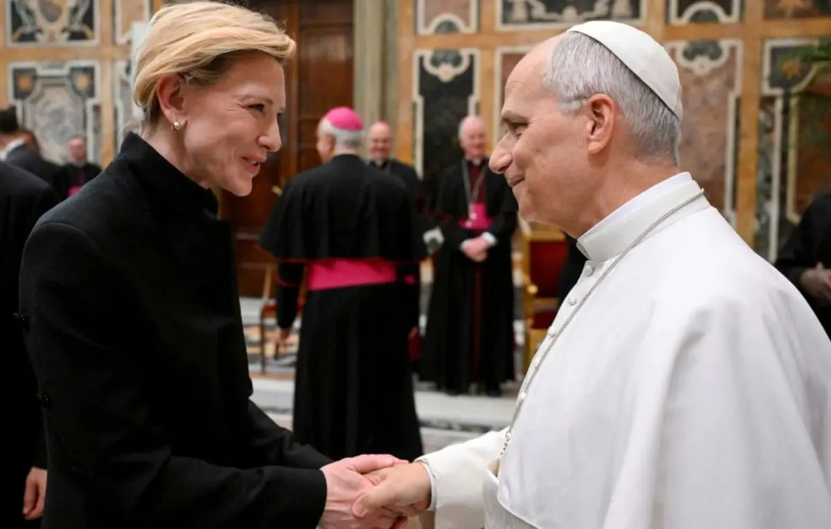 ستاره‌های هالیوود با پاپ دیدار کردند