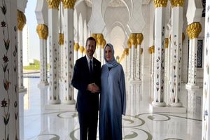 رئیس‌ رژیم صهیونیستی به مسجد «شیخ زاید» امارات رفت