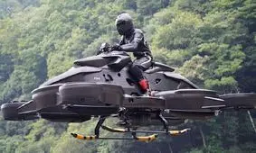 ساخت اولین موتورسیکلت پرنده جهان/ ویدئو