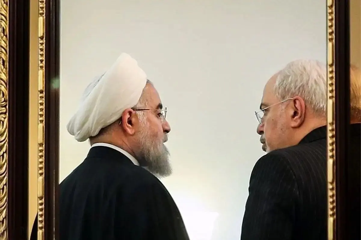 تصویری از دیدار نوروزی ظریف و حسن روحانی