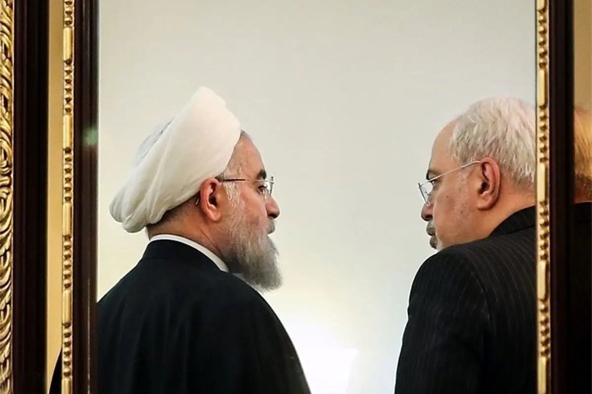 تصویری از دیدار نوروزی ظریف و حسن روحانی