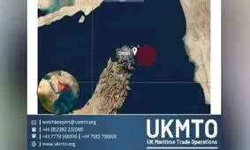 وقوع حادثه دریایی برای یک کشتی کانتینربر در شرق سواحل عمان

