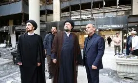 بازدید سیدحسن خمینی از ساختمان شیشه‌ای صداوسیما/ ویدئو