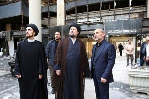 بازدید سیدحسن خمینی از ساختمان شیشه‌ای صداوسیما/ ویدئو