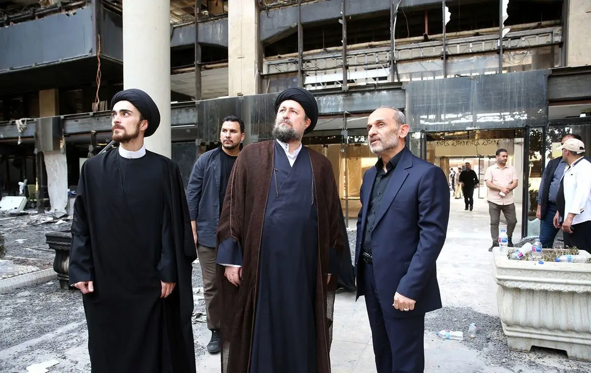 بازدید سیدحسن خمینی از ساختمان شیشه‌ای صداوسیما/ ویدئو
