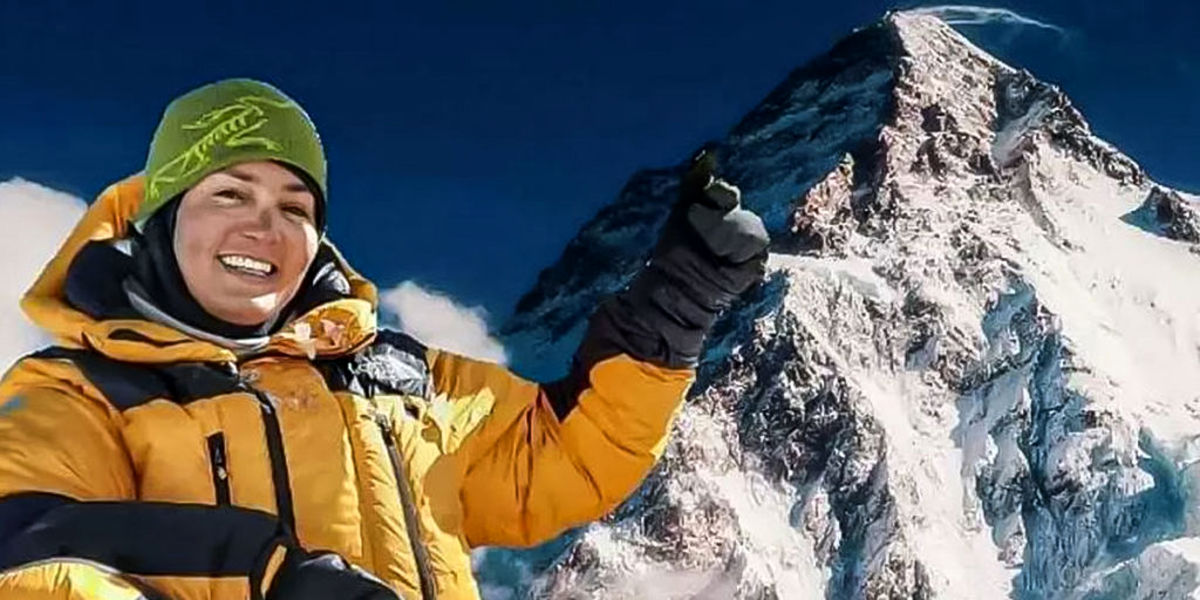 افسانه حسامی فرد ؛ اولین کوهنورد زن ایرانی که توانست قله کی ۲ را فتح کند
