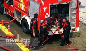 آتش سوزی هتل آپادانا مهار شد+عکس