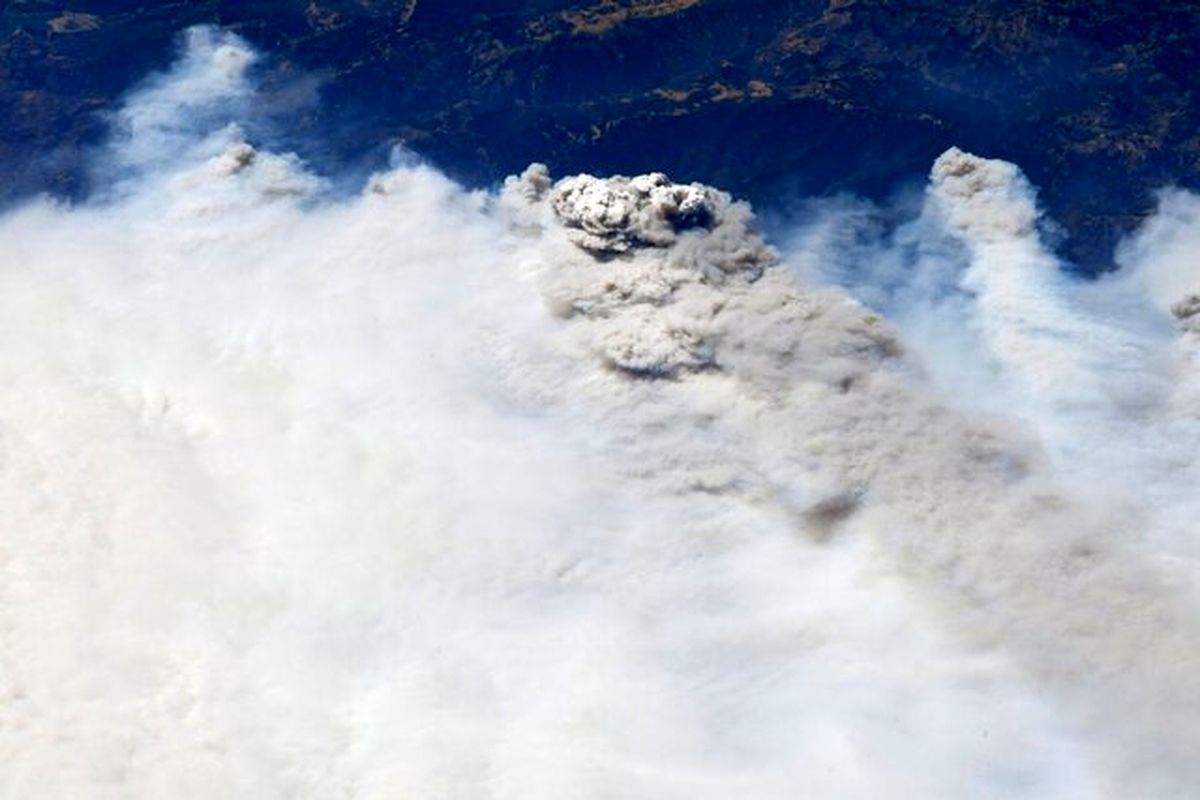 تصاویر آتش‌سوزی جنگل‌های کالیفرنیا از فضا