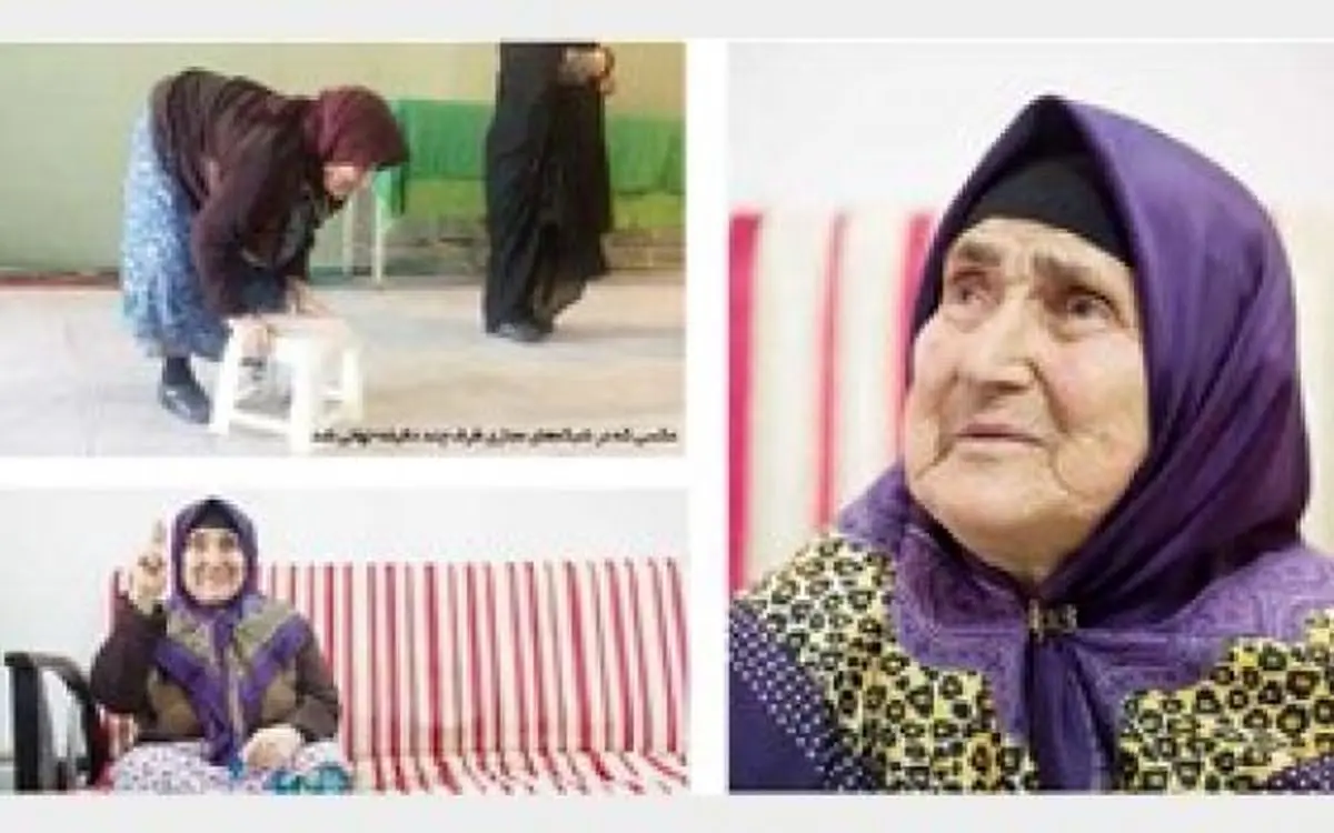ملاقات با بانوی سالخورده عکس معروف روز انتخابات / آرزو دارم آقای روحانی را ببینم