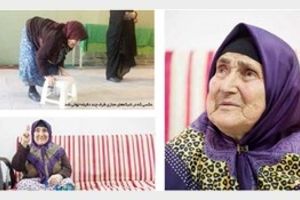ملاقات با بانوی سالخورده عکس معروف روز انتخابات / آرزو دارم آقای روحانی را ببینم