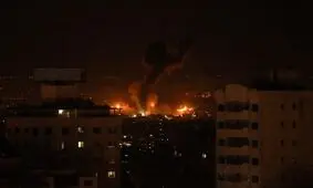انفجار در پایگاه حماس در شرق غزه