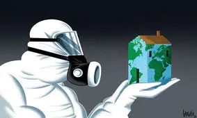 کارتون‌هایی که به جنگ کرونا رفتند / تصاویر