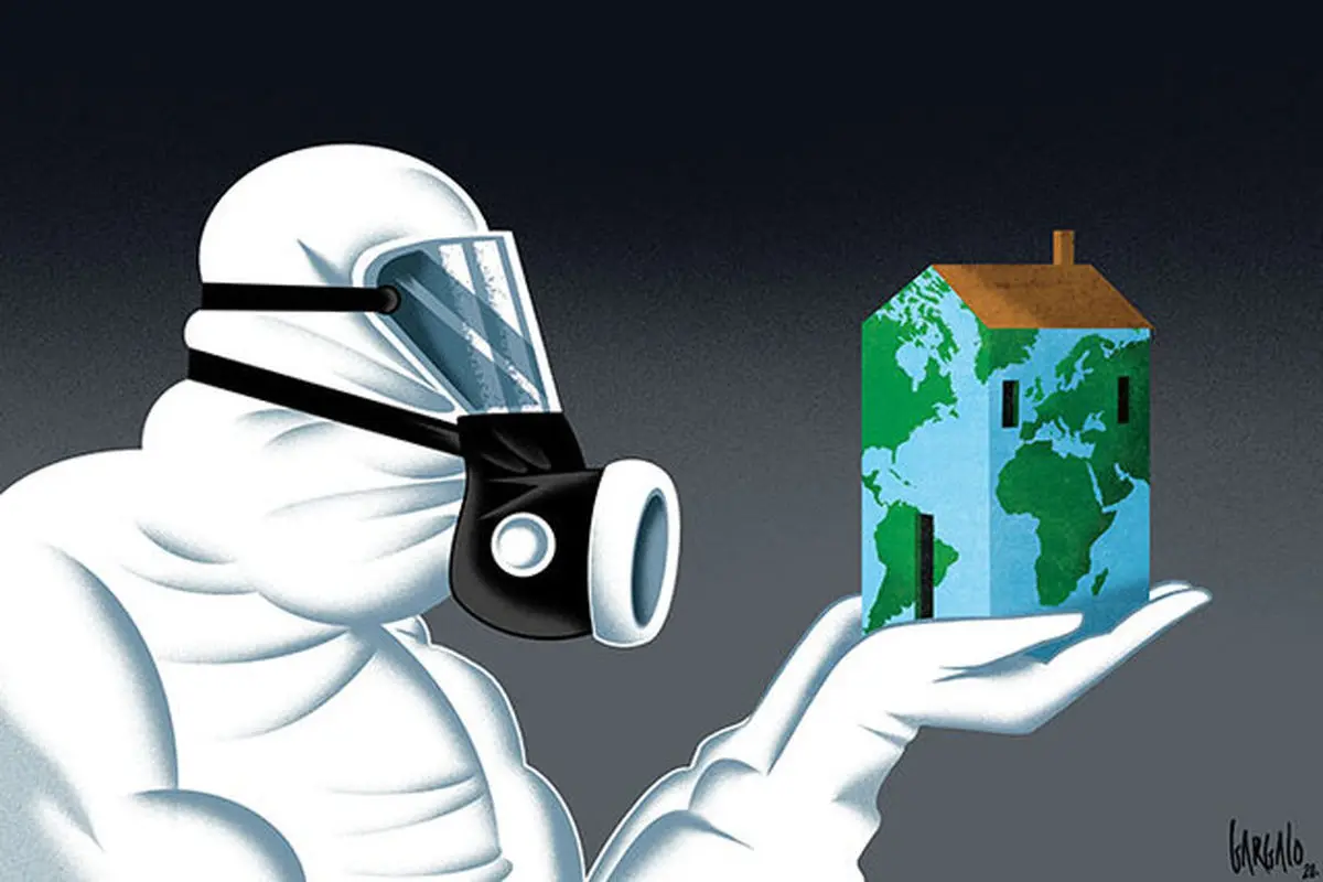 کارتون‌هایی که به جنگ کرونا رفتند / تصاویر