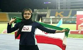 ورزشکار زن آران و بیدگلی، رکوردشکن پرش طول / ویدئو