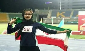 ورزشکار زن آران و بیدگلی، رکوردشکن پرش طول / ویدئو