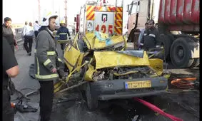 حادثه در اتوبان معلم شاهین شهر با دو کشته