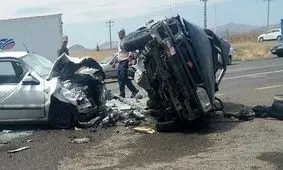 ٢ كشته و ٨ مجروح در پى تصادف پرايد با سمند