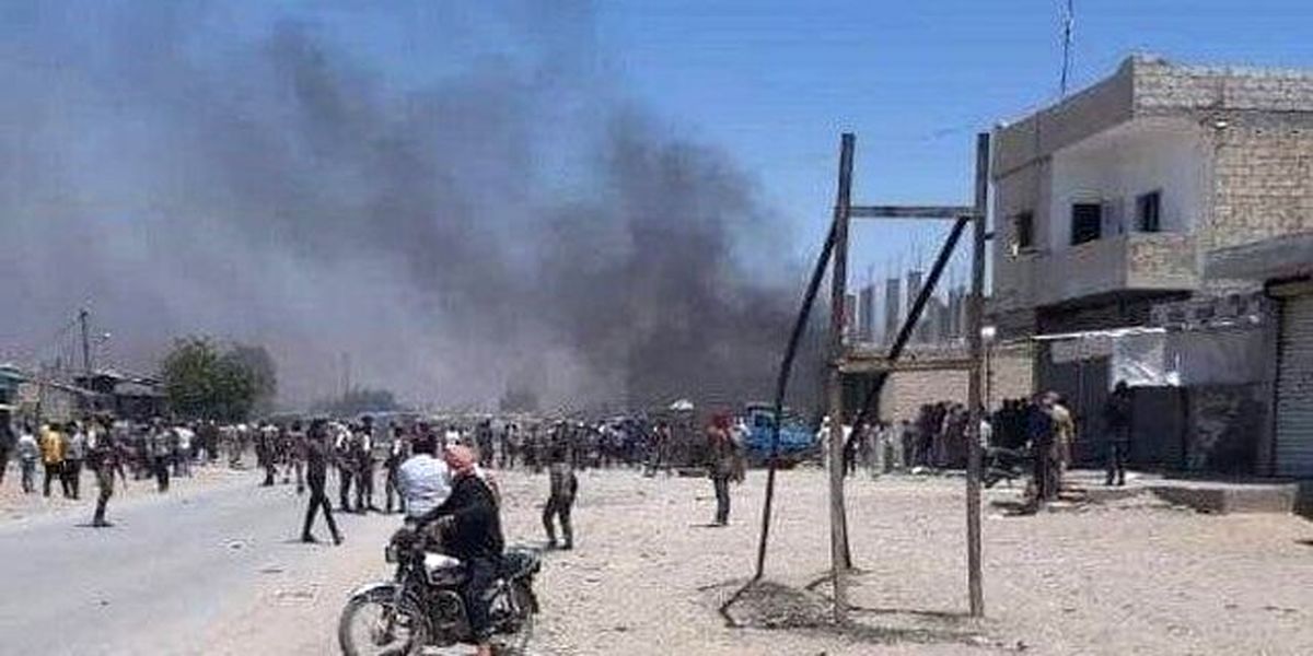 وقوع انفجار خودروی بمب‌گذاری شده در حومه ادلب