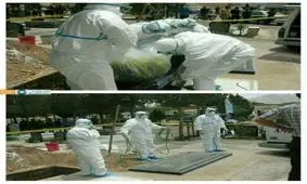 فیلم/ خاکسپاری عجیب جسد قربانی تب کریمه کنگو در اصفهان