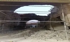 سقف ریخته شده‌ بنای تیموری میبد، تیموری نیست!