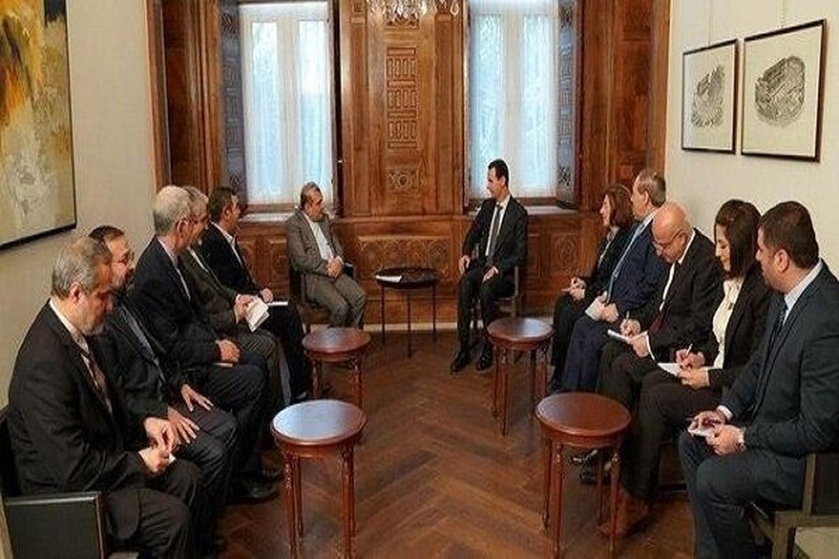 دستیار ارشد ظریف با «بشار اسد» دیدار کرد