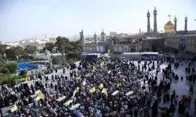 تشییع پیکر ۶ شهید مدافع حرم در قم