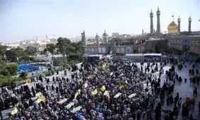 تشییع پیکر ۶ شهید مدافع حرم در قم