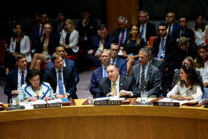 پومپئو درباره قطعنامه ۲۲۳۱ با دبیرکل سازمان ملل متحد دیدار می‌کند