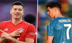 لواندوفسکی با رکورد گلزنی رونالدو در فصل ۱۸-۲۰۱۷ برابر شد