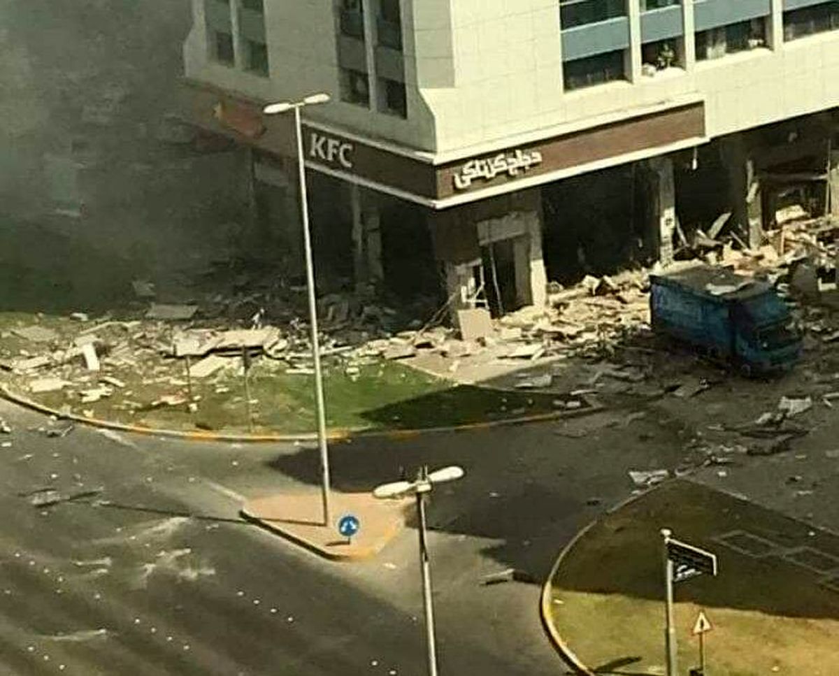 انفجار در رستوران آمریکایی در ابوظبی همزمان با اولین پرواز اسراییل به امارات / ویدئو