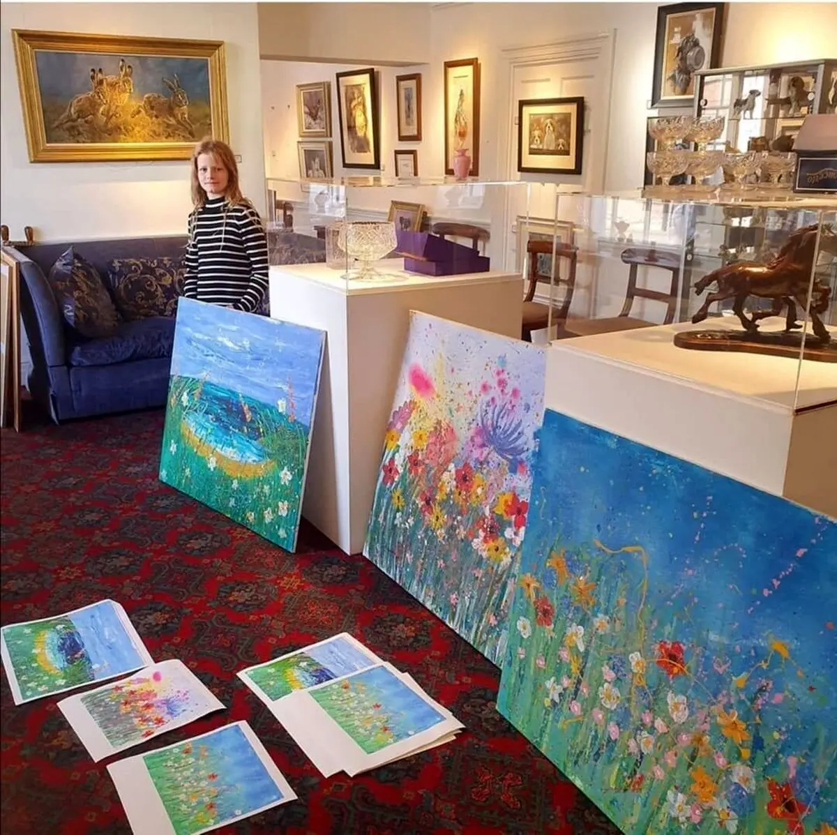 نابغه ۱۰ ساله دنیای نقاشی تمام درآمدش را وقف خیریه کرد