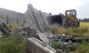 تخریب ۹۲ بنای غیرمجاز در اراضی کشاورزی استان قزوین