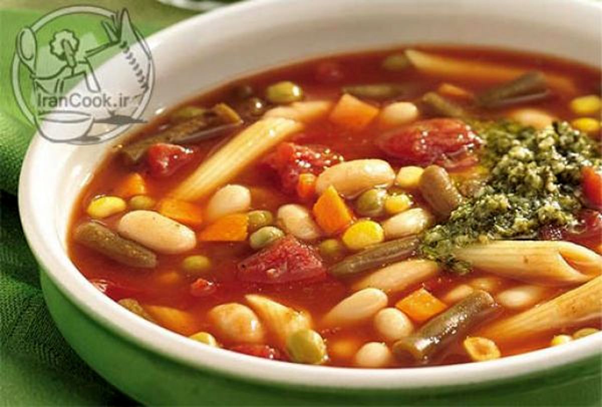 سوپ سبزیجات ایتالیایی