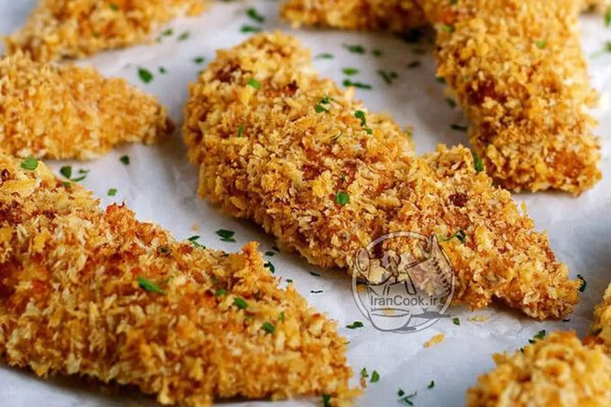 فیله مرغ سوخاری (چیکن استریپس)