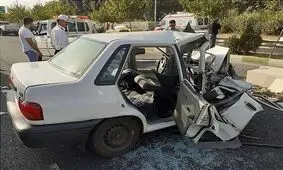مرگ تلخ کودک 4 ماهه و مادرش در تصادف خونین گتوند