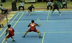 بدمینتون بازان قم آب رفتند