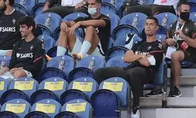 تذکر به رونالدو برای پوشیدن ماسک / ویدئو