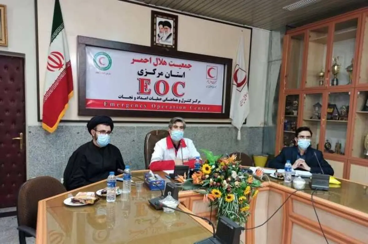 انبار جامع امدادی هلال احمر استان مرکزی در اراک افتتاح شد