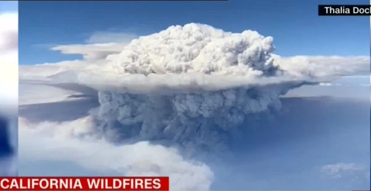 آتش‌سوزی در کالیفرنیا، پهنه‌ای به وسعت ۱۰ برابر شهر نیویورک