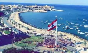 دود سیاه در بندر بیروت/ ویدئو